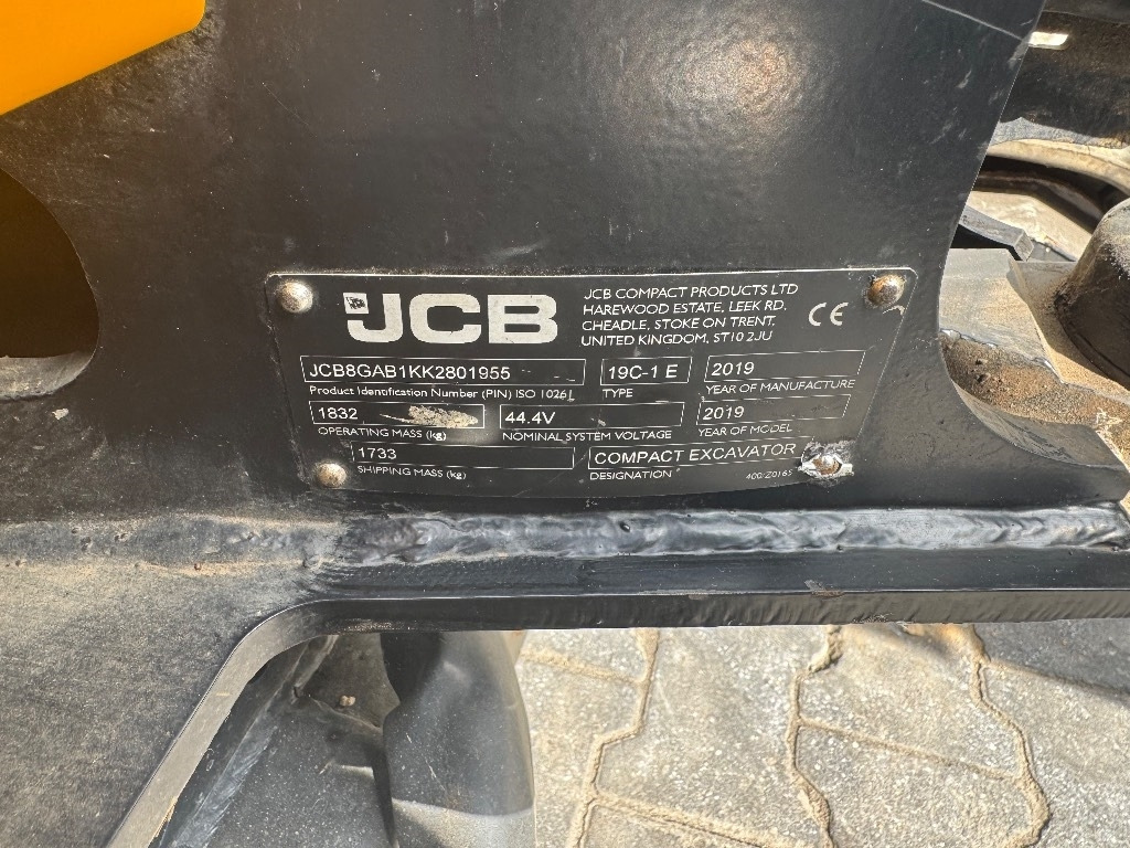 Mini escavadeira JCB 19 C-1E: foto 12