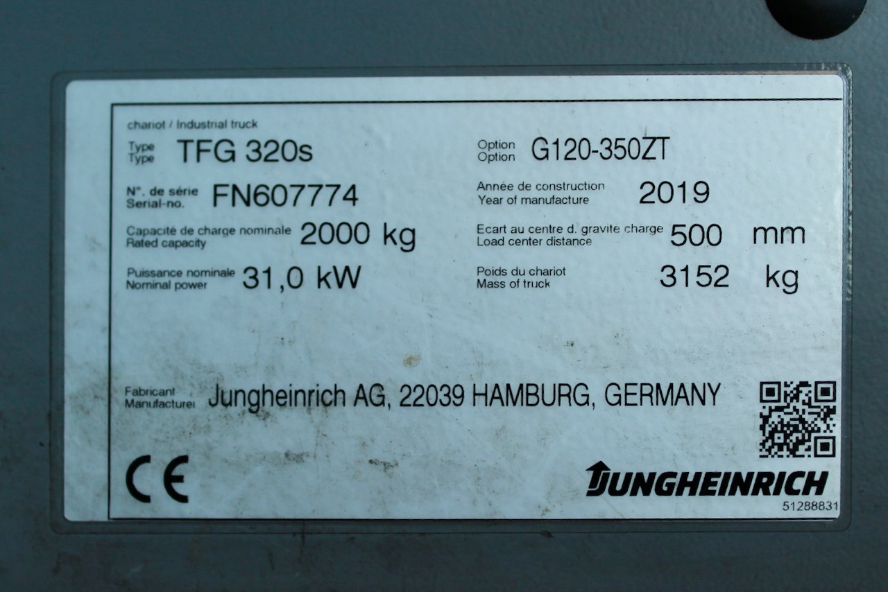 Empilhadeira a gás Jungheinrich TFG 320s 350 ZT: foto 11