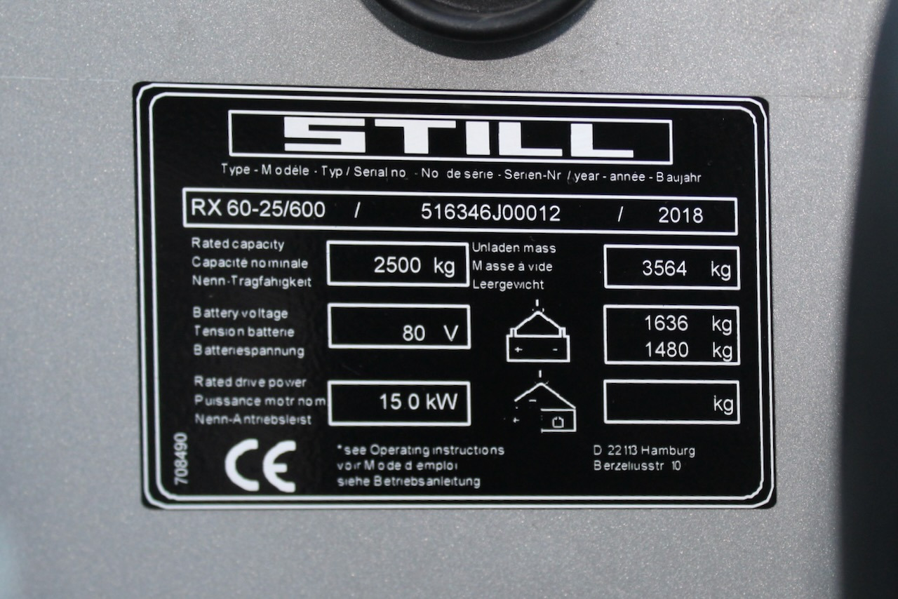 Empilhadeira elétrica Still RX60-25: foto 9 Empilhadeira elétrica Still RX60-25: foto 9