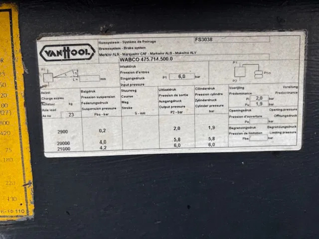 Semireboque transportador de contêineres/ Caixa móvel Van Hool 20 ft containerchassis BPW Drum MOT 12-01-2026: foto 13 Semireboque transportador de contêineres/ Caixa móvel Van Hool 20 ft containerchassis BPW Drum MOT 12-01-2026: foto 13