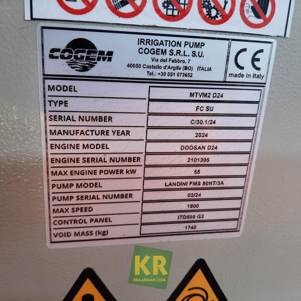 Cogem D24 FMS80/3 motorpompset - Equipamento para irrigação: foto 2 Cogem D24 FMS80/3 motorpompset - Equipamento para irrigação: foto 2