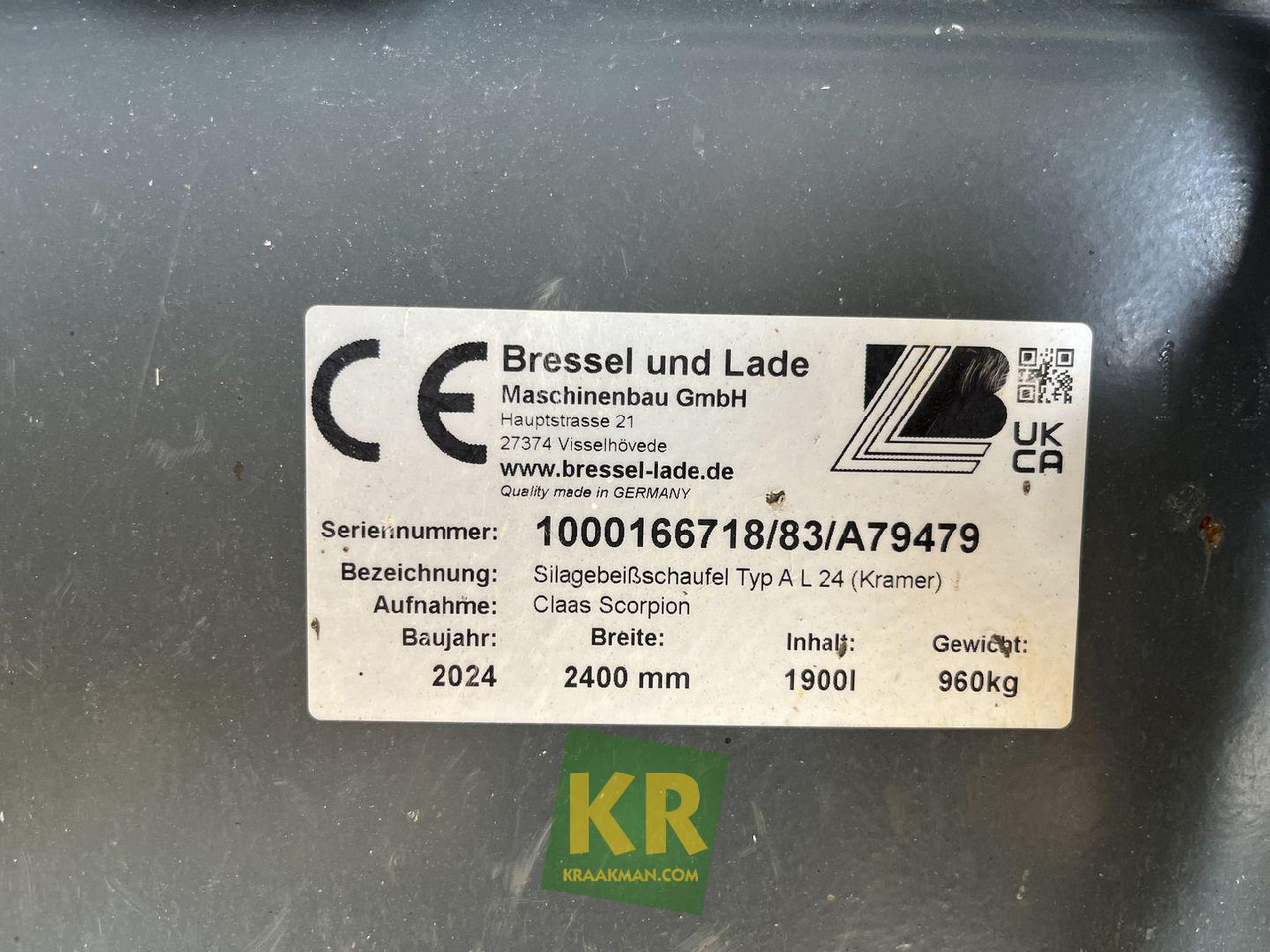 Voorzetstukken Kramer - Balde para carregadeiras: foto 5 Voorzetstukken Kramer - Balde para carregadeiras: foto 5