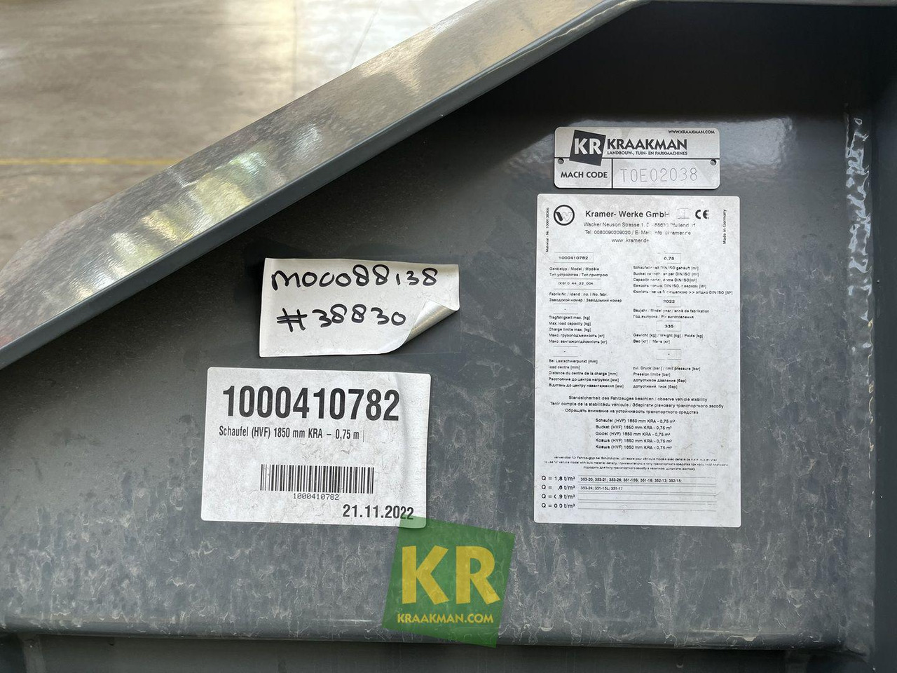 Voorzetstukken Kramer - Balde para carregadeiras: foto 4 Voorzetstukken Kramer - Balde para carregadeiras: foto 4