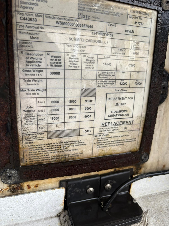 2012 Gray & Adams 10.4m Fridge Trailer – BTK110 - Semireboque frigorífico: foto 5 2012 Gray & Adams 10.4m Fridge Trailer – BTK110 - Semireboque frigorífico: foto 5