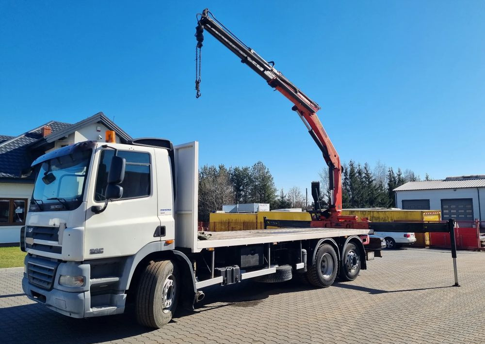 DAF CF 85 360 - Camião de caixa aberta/ Plataforma, Caminhão grua: foto 1 DAF CF 85 360 - Camião de caixa aberta/ Plataforma, Caminhão grua: foto 1