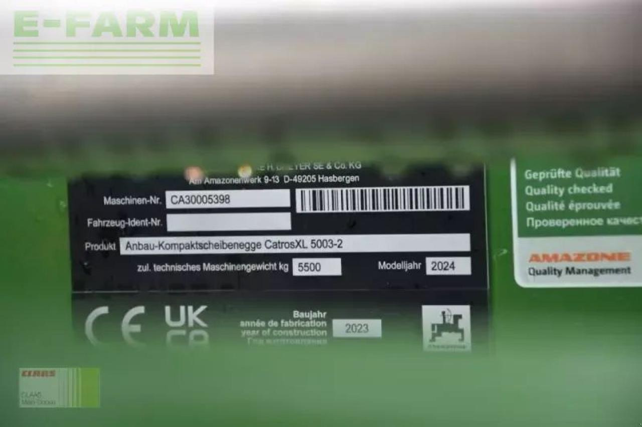 Grades de discos Amazone catros xl 5003-2: foto 11 Grades de discos Amazone catros xl 5003-2: foto 11