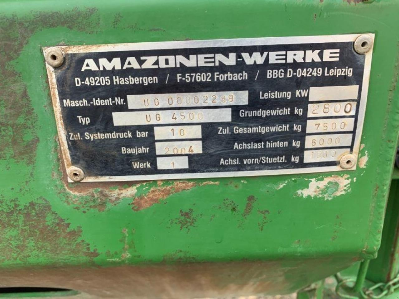 Pulverizador de arrastar Amazone ug 4500 nova: foto 8