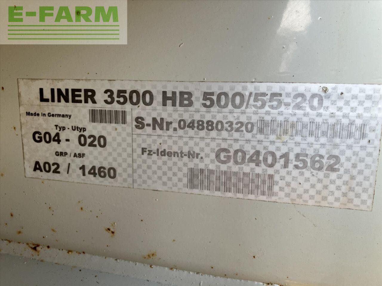 CLAAS LINER 3500 - Ancinho enleirador: foto 5 CLAAS LINER 3500 - Ancinho enleirador: foto 5