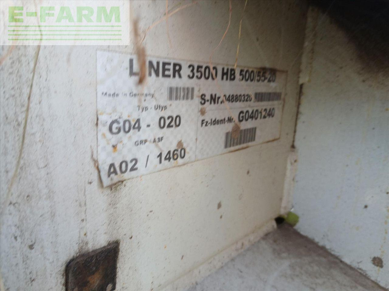 CLAAS LINER 3500HB - Ancinho enleirador: foto 2 CLAAS LINER 3500HB - Ancinho enleirador: foto 2