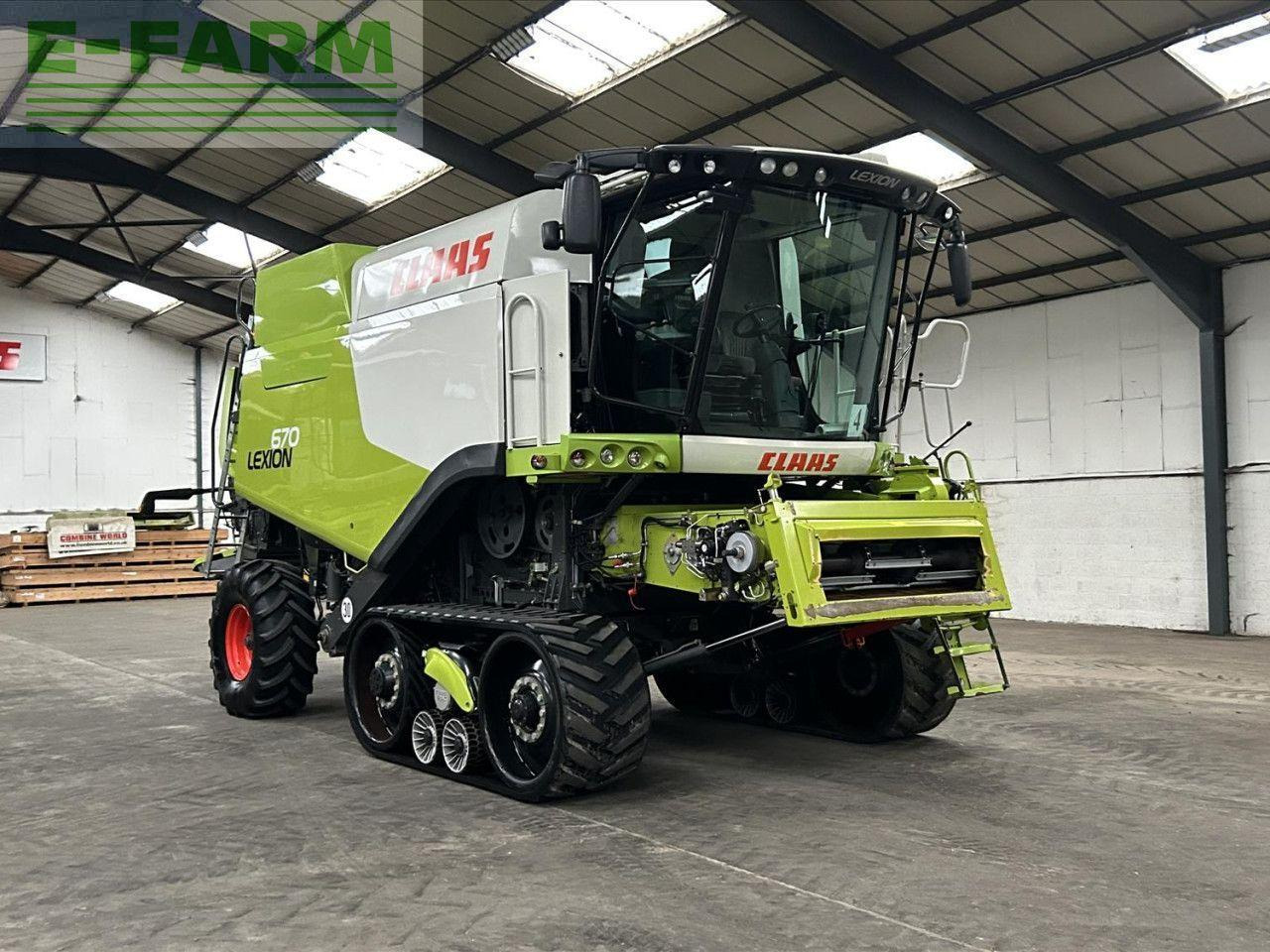 CLAAS USED 2016 LEXION 670TT C/W V770 VARIO CUTTERBAR (52804100) - Ceifeira debulhadora: foto 1 CLAAS USED 2016 LEXION 670TT C/W V770 VARIO CUTTERBAR (52804100) - Ceifeira debulhadora: foto 1