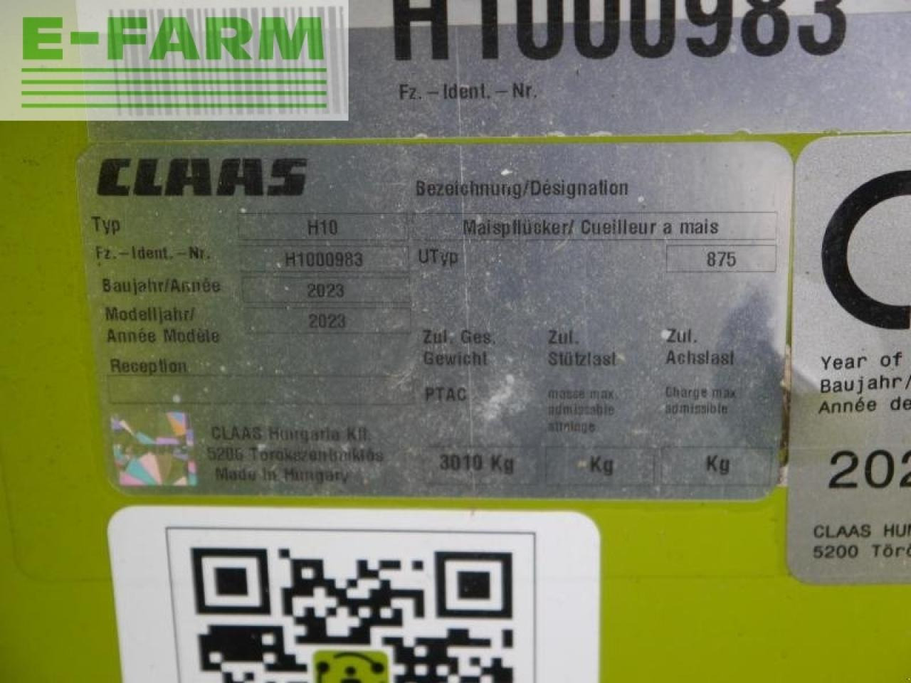 CLAAS corio 875 fc conspeed - Plataforma para colher milho: foto 5 CLAAS corio 875 fc conspeed - Plataforma para colher milho: foto 5