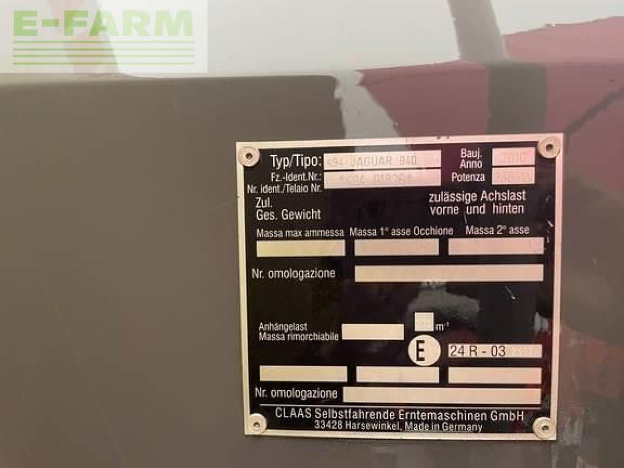 CLAAS jaguar 940 - Picadora de forragem automotriz: foto 4 CLAAS jaguar 940 - Picadora de forragem automotriz: foto 4