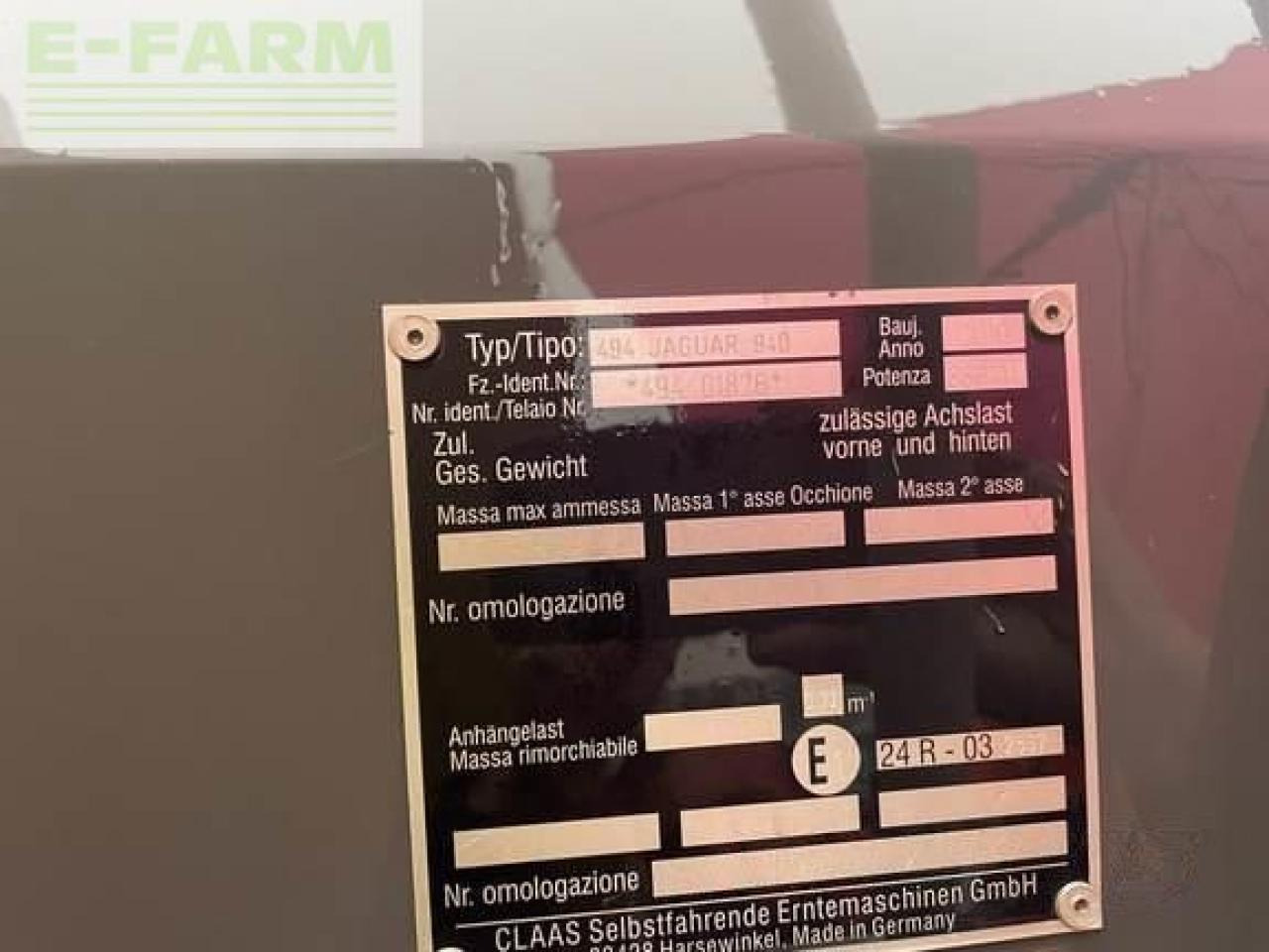 CLAAS jaguar 940 - Picadora de forragem automotriz: foto 5 CLAAS jaguar 940 - Picadora de forragem automotriz: foto 5