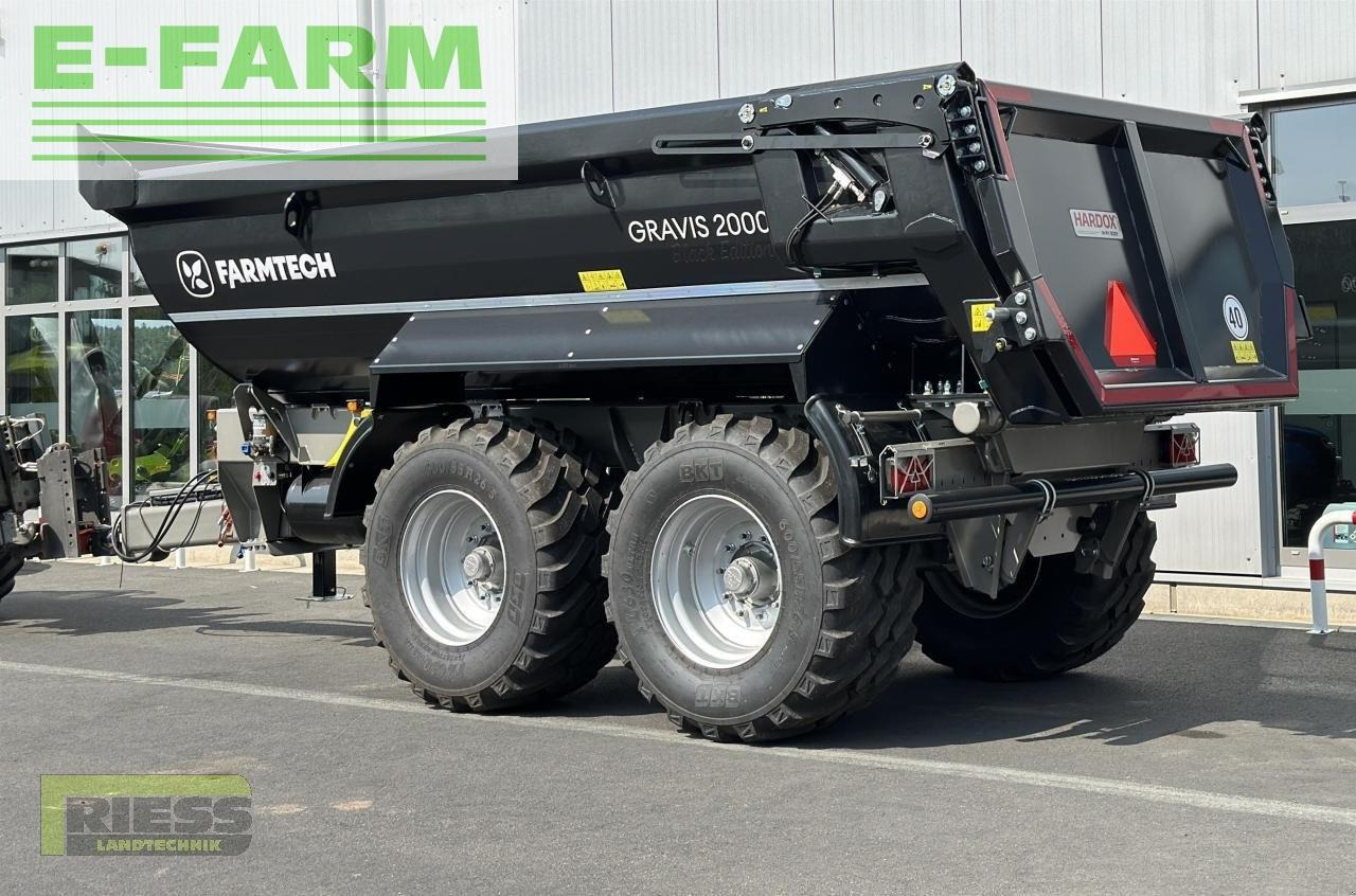 Reboque basculante agrícola Farmtech gravis 2000 hardox black edition: foto 7