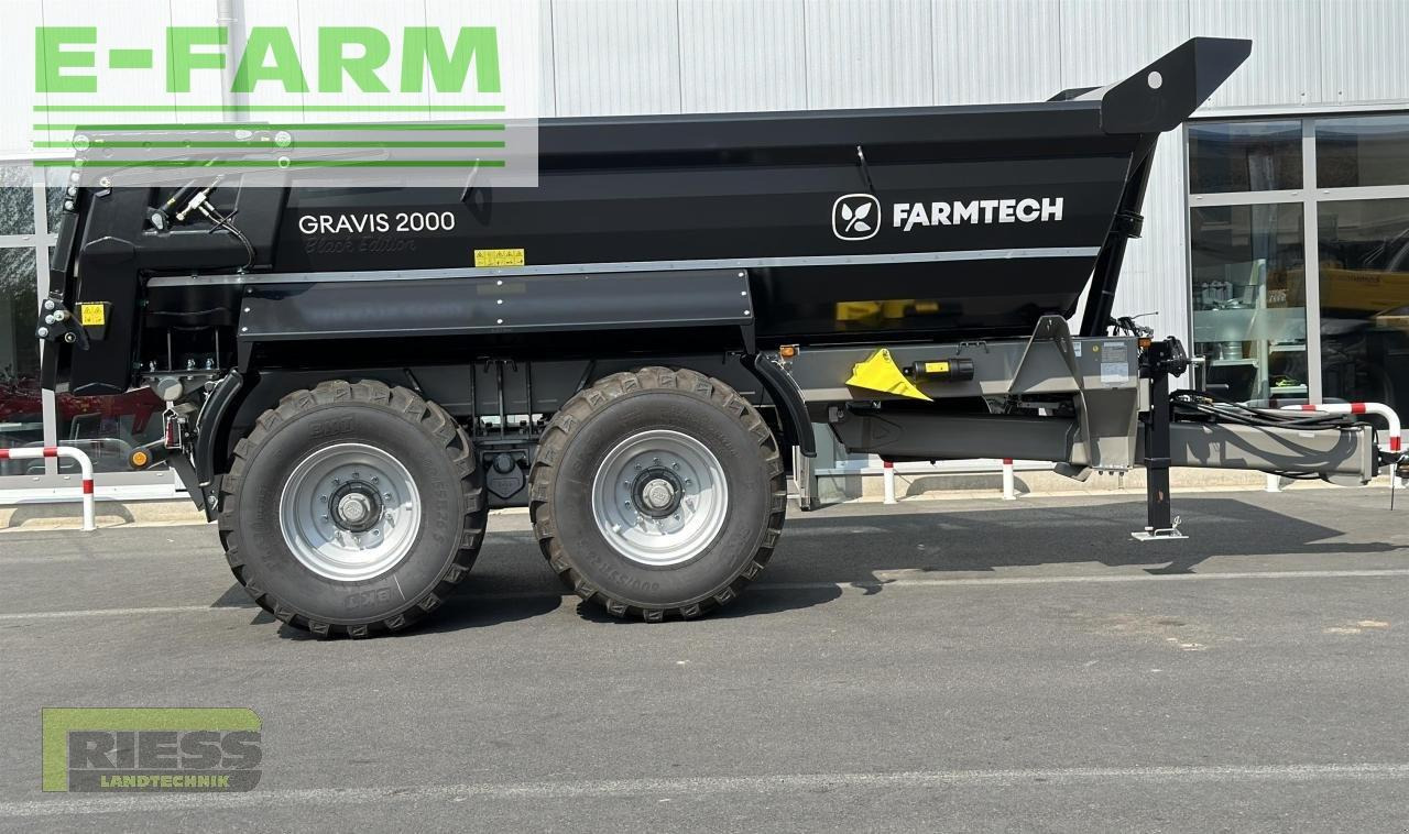 Reboque basculante agrícola Farmtech gravis 2000 hardox black edition: foto 8