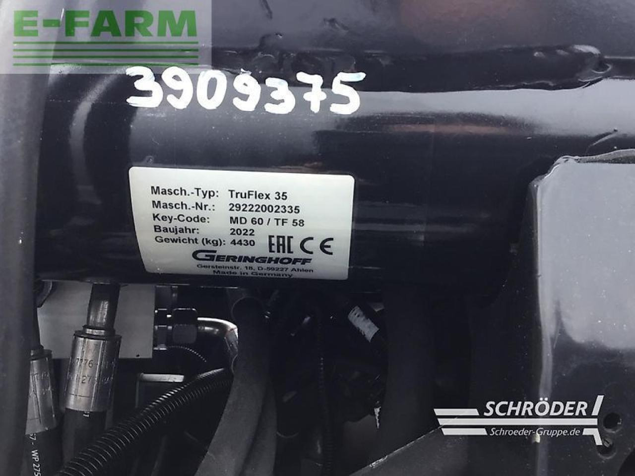 Geringhoff 10,65m bandschneidwerk truflex 35 +wagen - Acessórios para Colhedora de forragem: foto 3 Geringhoff 10,65m bandschneidwerk truflex 35 +wagen - Acessórios para Colhedora de forragem: foto 3