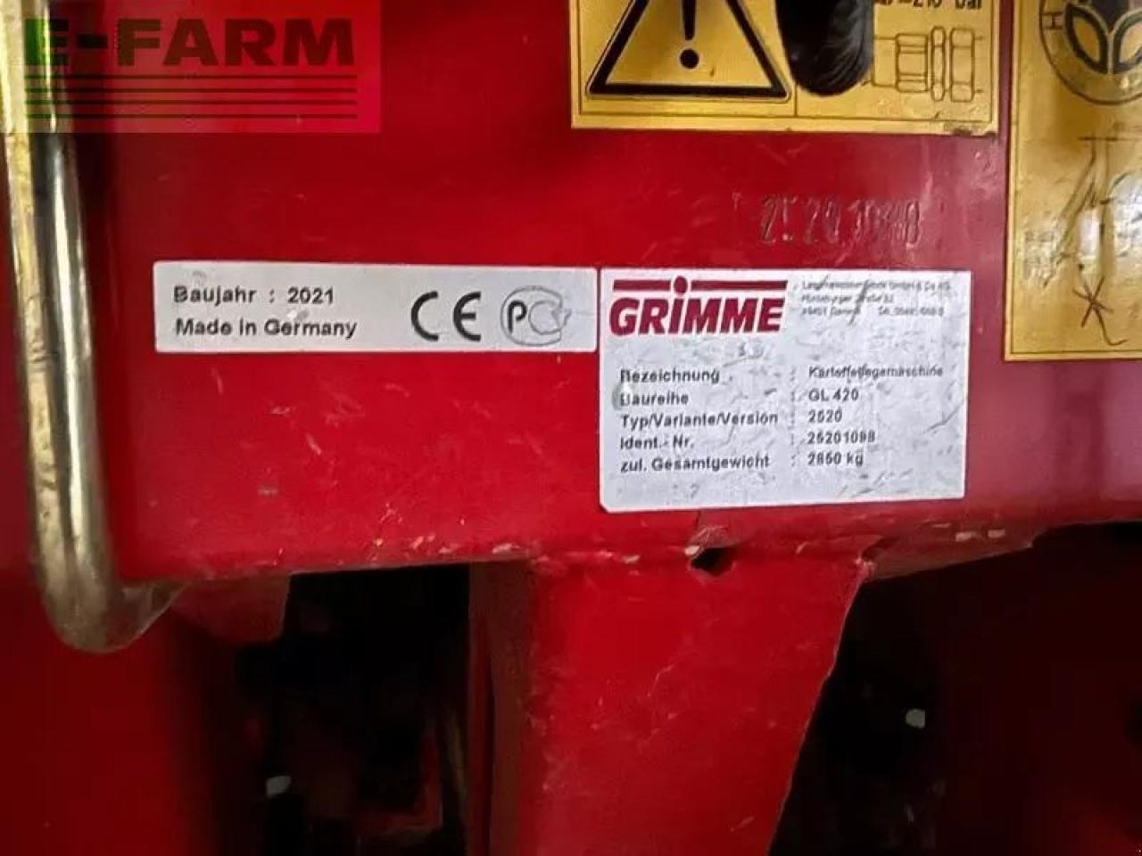 Grimme gl420 - Colheitadeira de batatas: foto 5 Grimme gl420 - Colheitadeira de batatas: foto 5