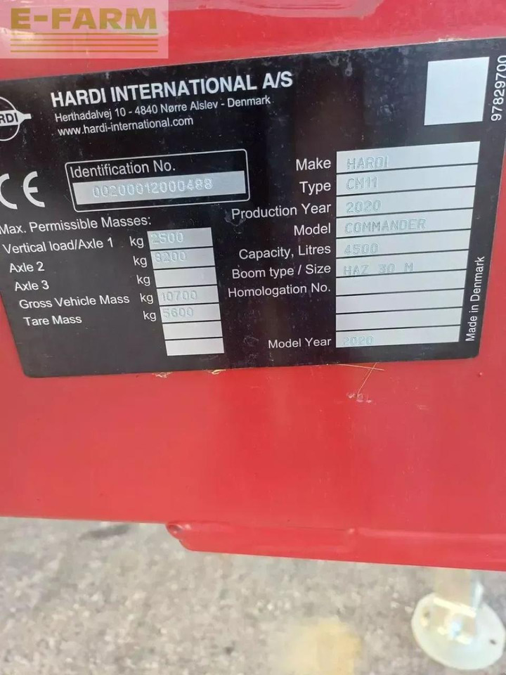 Hardi commander twin air 4500 - Pulverizador de arrastar: foto 4 Hardi commander twin air 4500 - Pulverizador de arrastar: foto 4