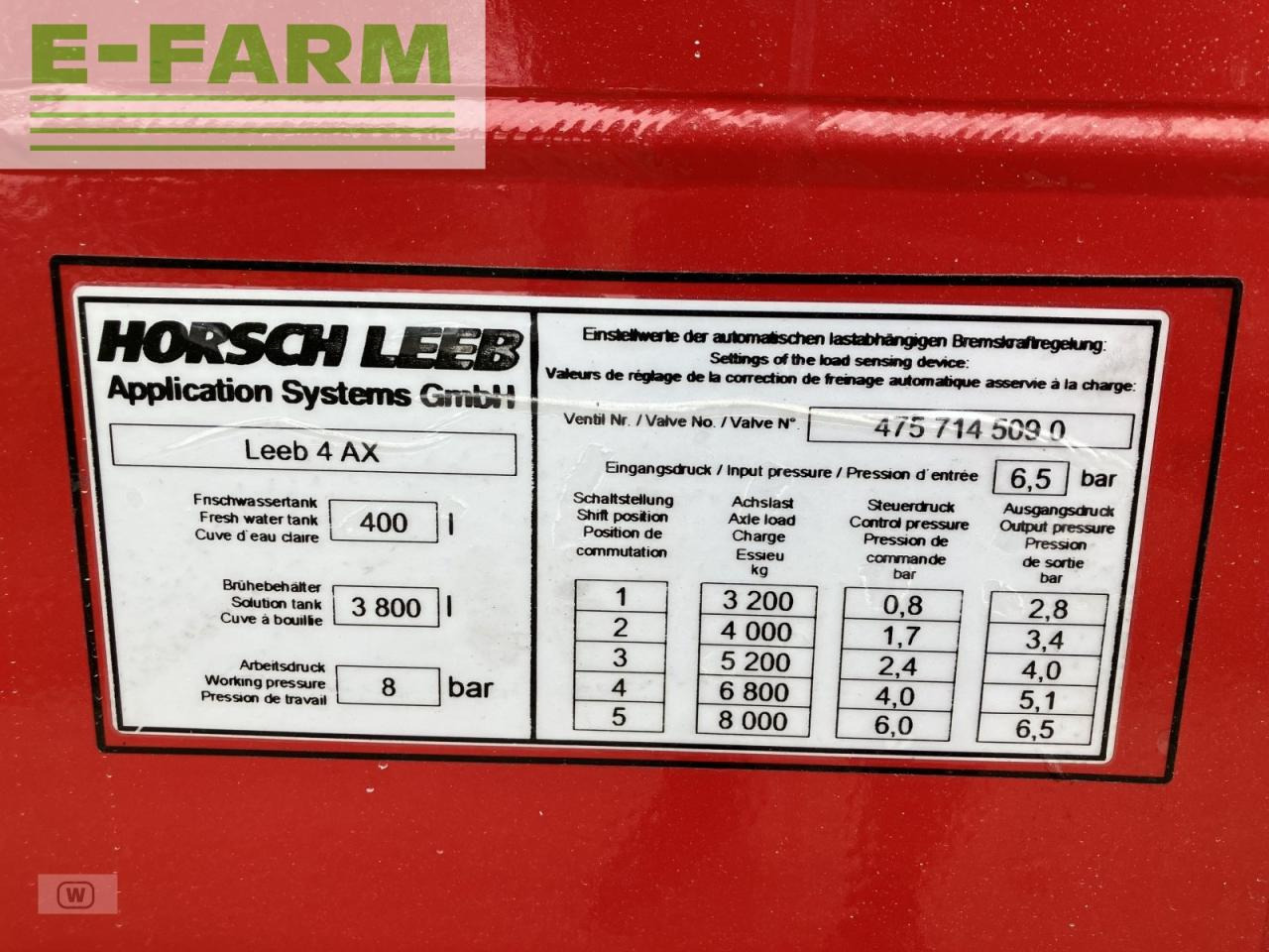 Pulverizador de arrastar Horsch 4 ax demomaschine: foto 9
