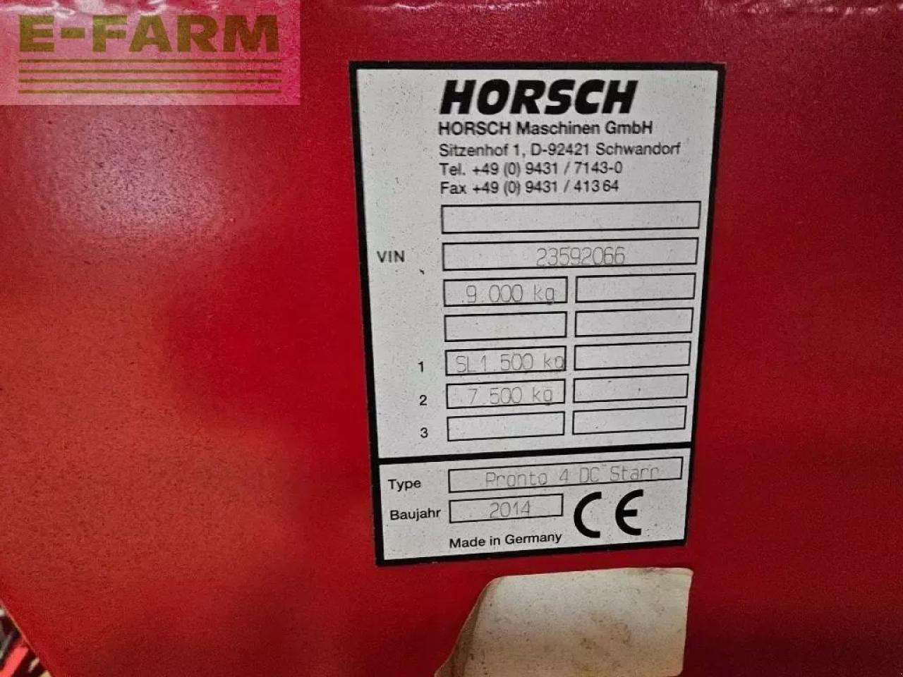 Horsch pronto 4 dc - Semeadora combinada: foto 4 Horsch pronto 4 dc - Semeadora combinada: foto 4