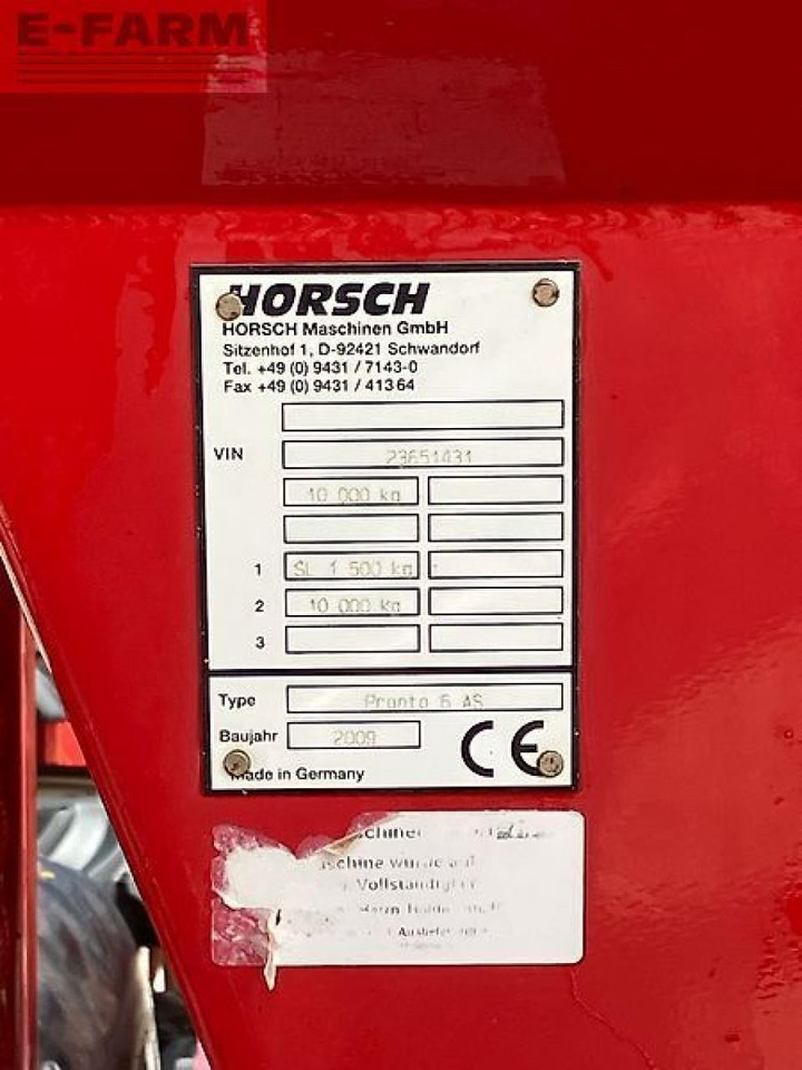 Horsch pronto 6 as *mit saatflusskontrolle* - Semeadeira: foto 2 Horsch pronto 6 as *mit saatflusskontrolle* - Semeadeira: foto 2