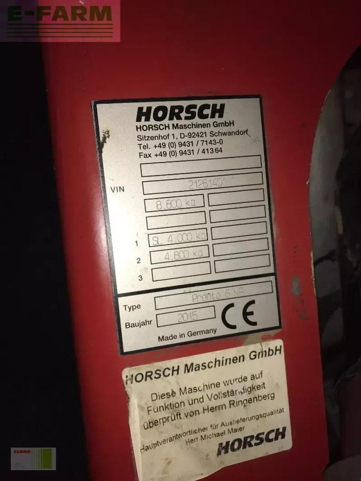 Horsch pronto 6 kr - Semeadora combinada: foto 2 Horsch pronto 6 kr - Semeadora combinada: foto 2
