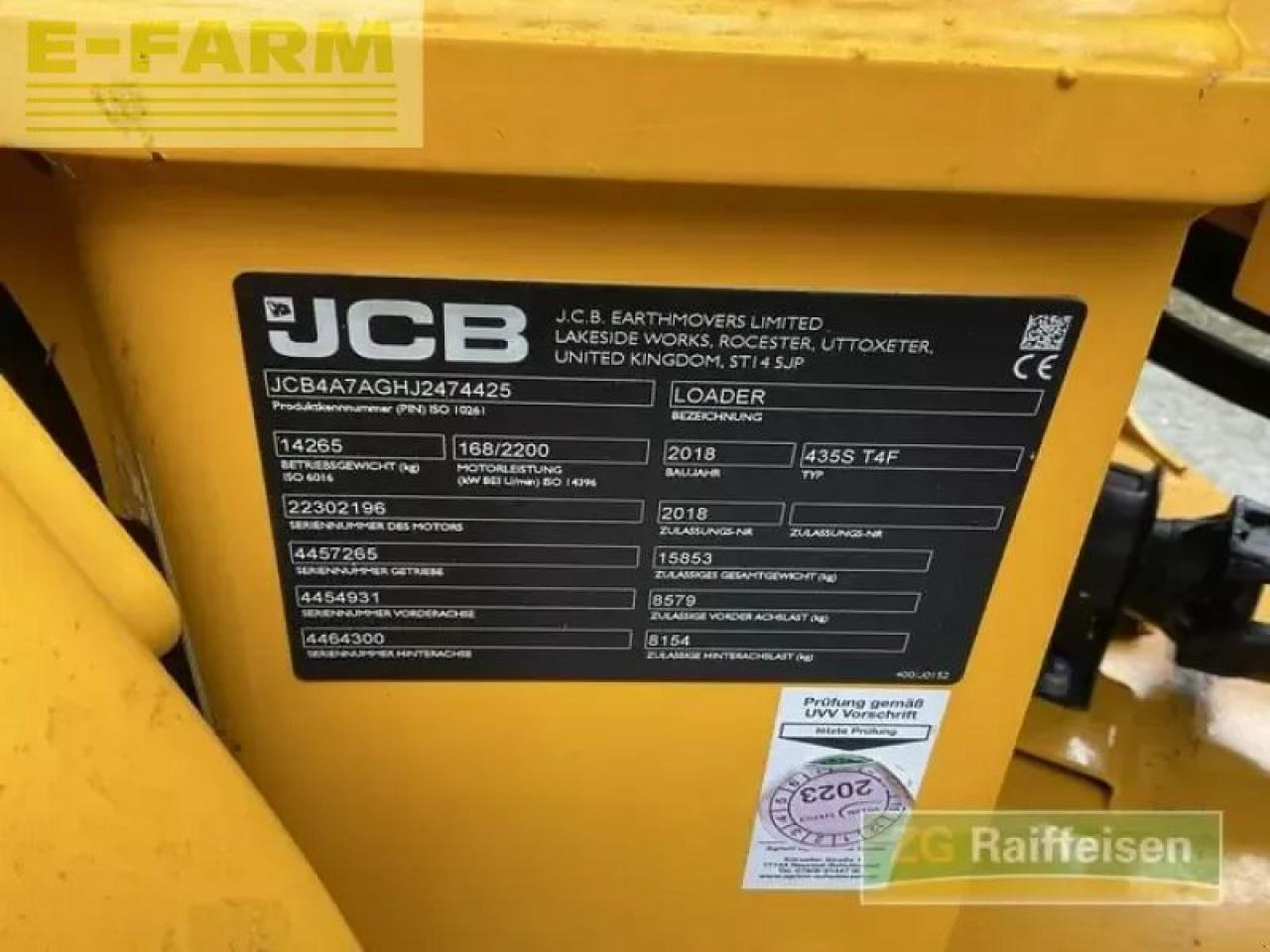 JCB 435 s highlift - Mini escavadeira: foto 5 JCB 435 s highlift - Mini escavadeira: foto 5