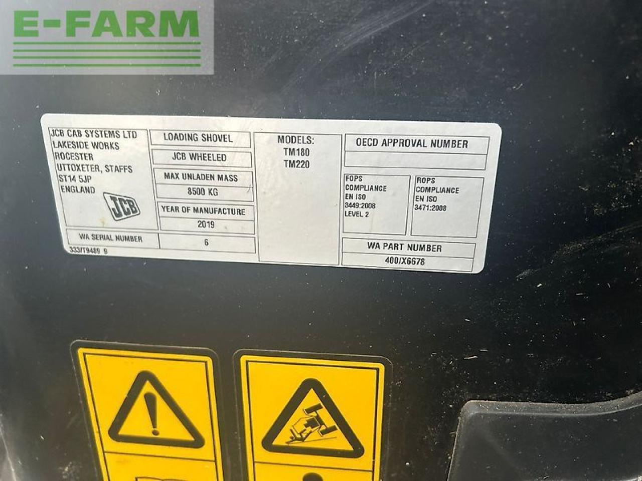 Mini escavadeira JCB tm180: foto 9