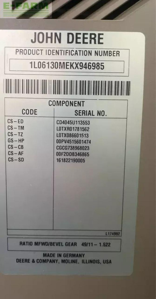 John Deere 6130m - Trator: foto 2 John Deere 6130m - Trator: foto 2