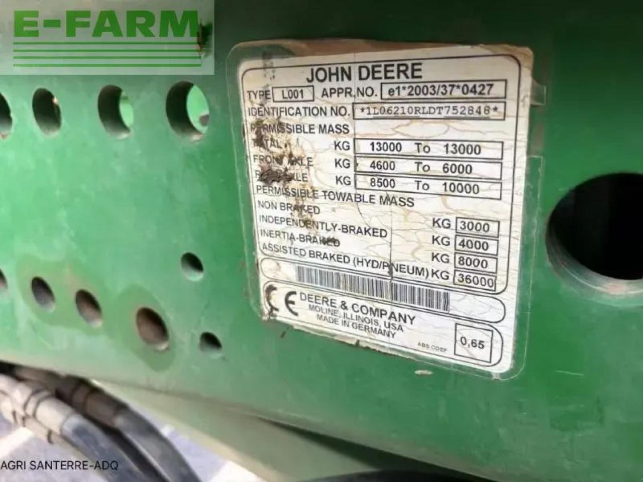 John Deere 6210 r - Trator: foto 3 John Deere 6210 r - Trator: foto 3