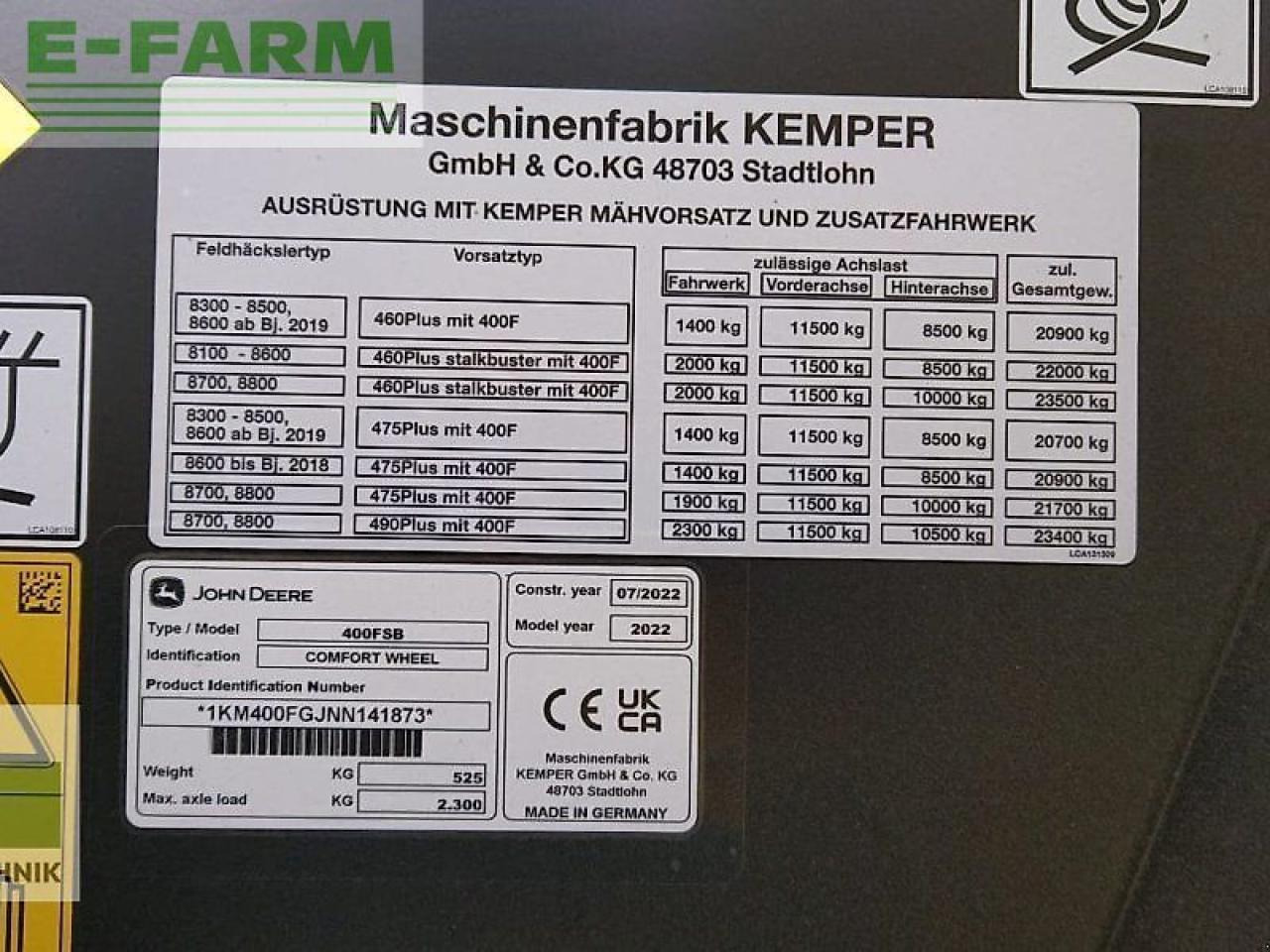 Picadora de forragem automotriz John Deere 8600i: foto 25