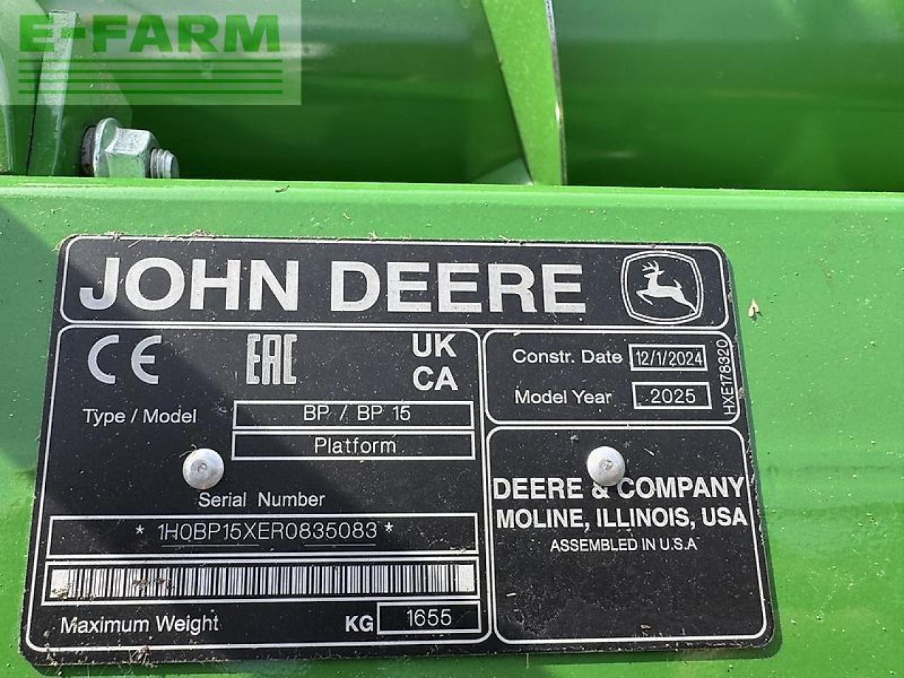 John Deere bp15 pickup skærebor - Acessórios para Colhedora de forragem: foto 3 John Deere bp15 pickup skærebor - Acessórios para Colhedora de forragem: foto 3