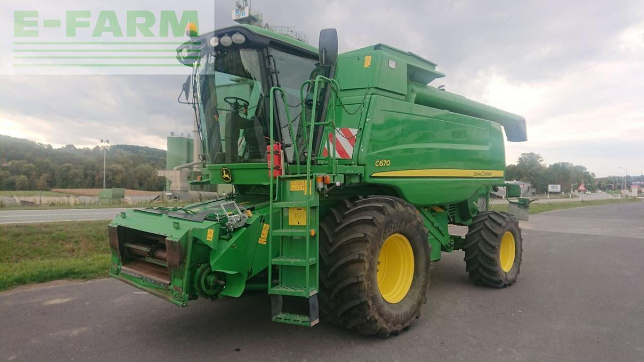 John Deere c670 + geringhoff vs610 - Ceifeira debulhadora: foto 1 John Deere c670 + geringhoff vs610 - Ceifeira debulhadora: foto 1