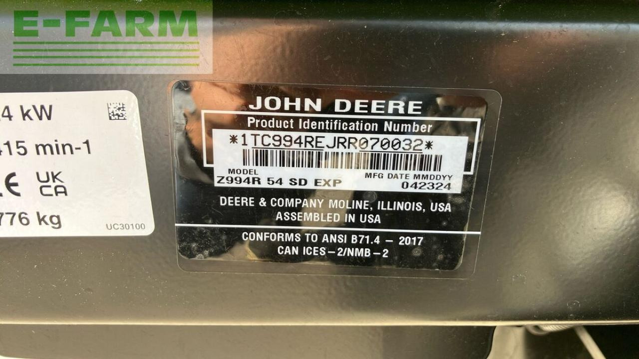 Trator John Deere z994r: foto 12