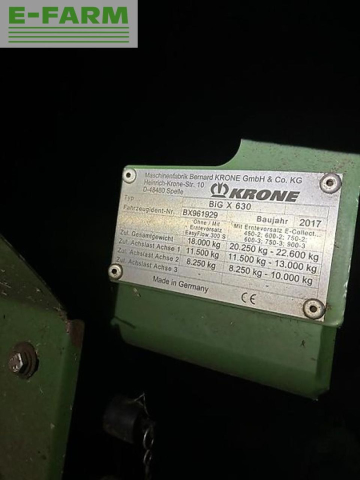 Krone big x 630 - Picadora de forragem automotriz: foto 2 Krone big x 630 - Picadora de forragem automotriz: foto 2