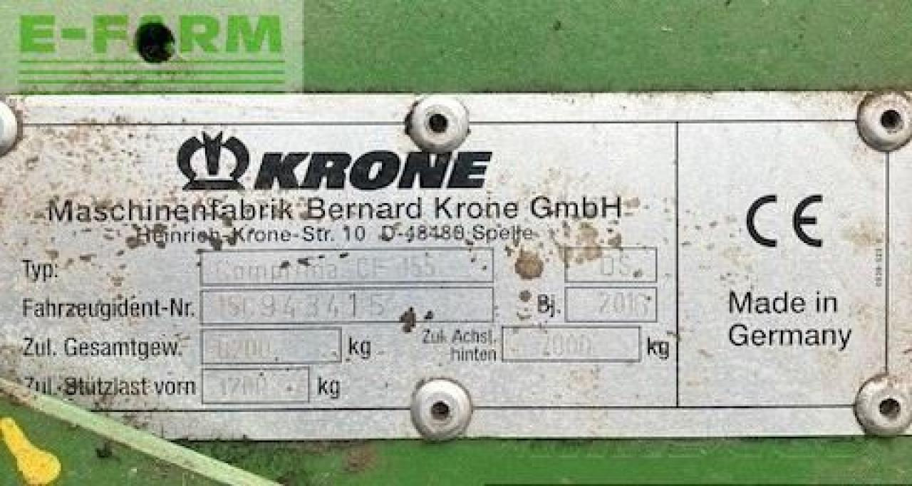 Enfardadeira de fardos quadrados Krone comprima cf 155: foto 13
