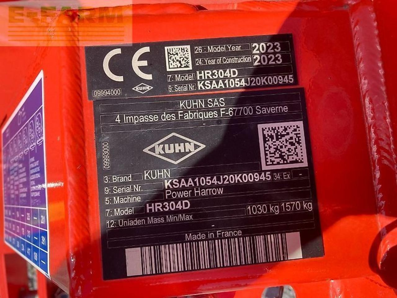Maquina para lavrar a terra Kuhn hr304 d maxipacker: foto 7