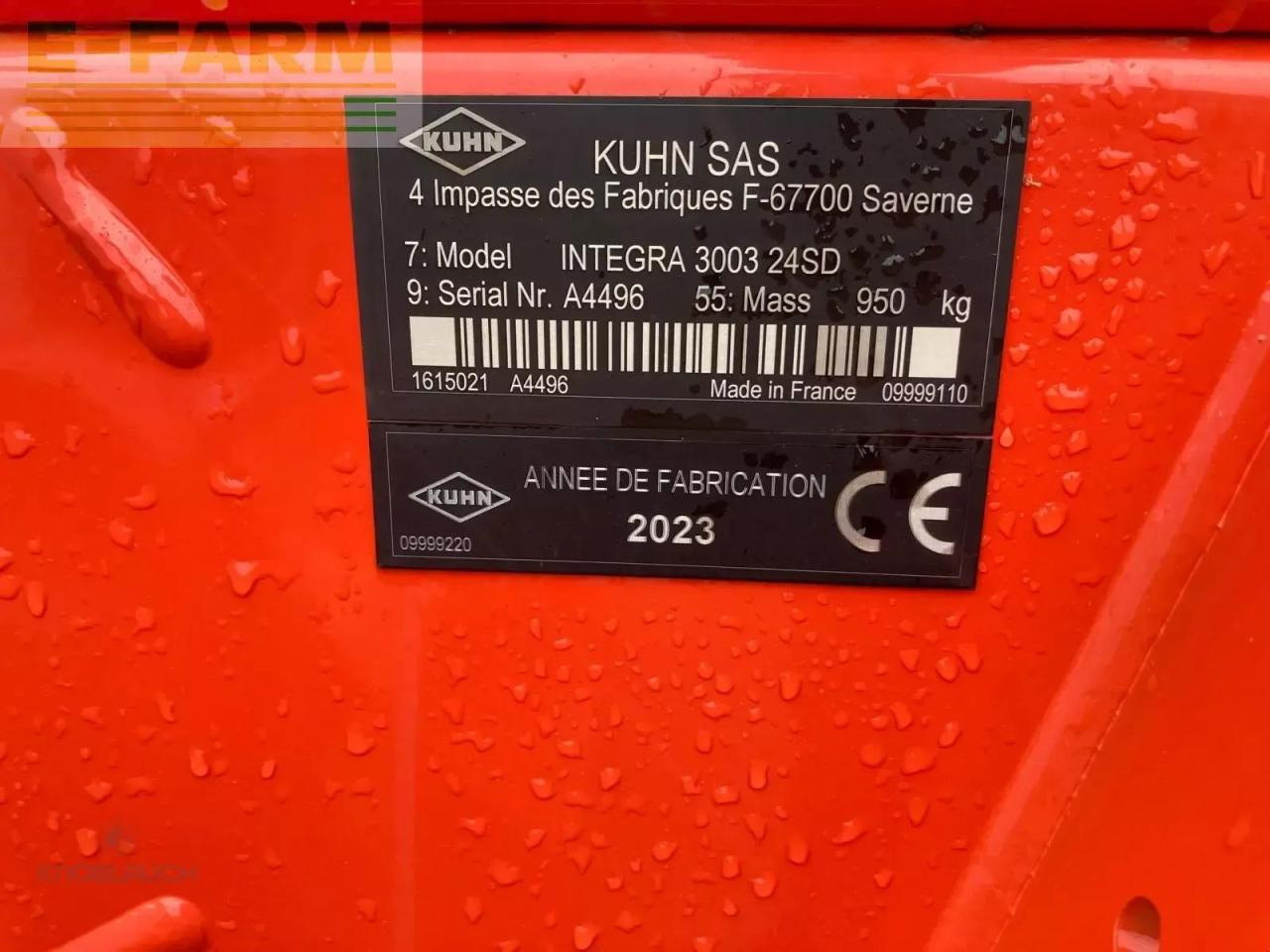 Kuhn integra 3003 - Semeadeira: foto 4 Kuhn integra 3003 - Semeadeira: foto 4