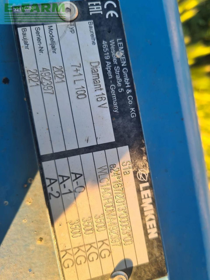 Lemken diamant 16 v 7+1 - Arado: foto 4 Lemken diamant 16 v 7+1 - Arado: foto 4