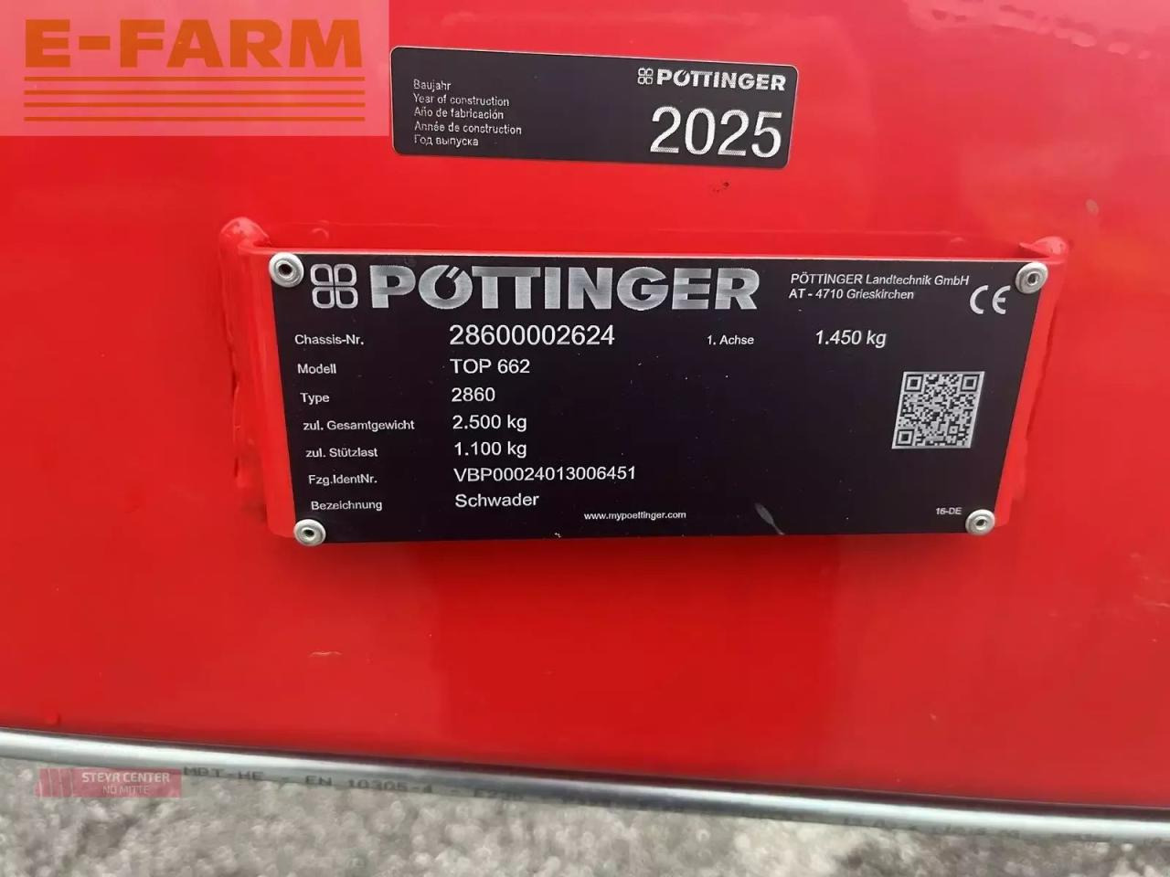 Pöttinger top 662 - Ancinho enleirador: foto 4 Pöttinger top 662 - Ancinho enleirador: foto 4