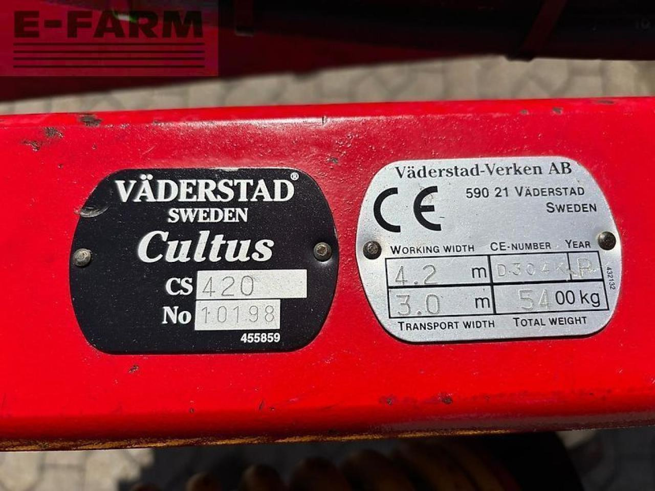 Cultivador Väderstad cultus cs 400: foto 7