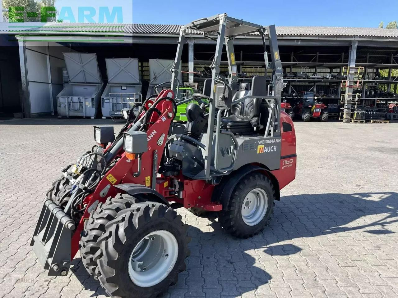 Weidemann 1160e mit 350h, klappdach, straßenzulassung - Carregadeira de rodas: foto 1 Weidemann 1160e mit 350h, klappdach, straßenzulassung - Carregadeira de rodas: foto 1