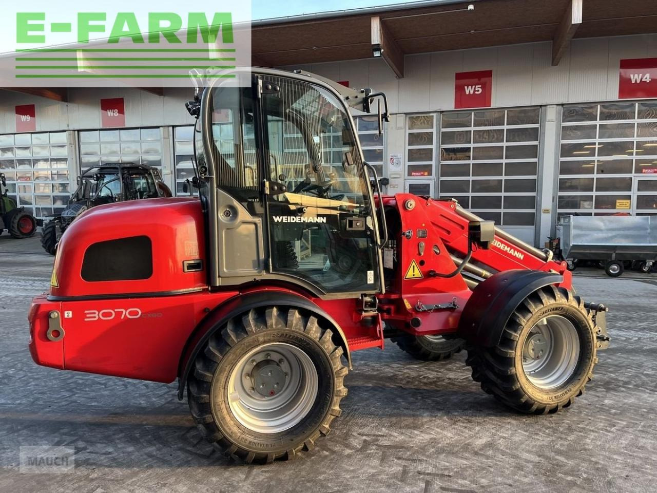 Pá carregadora telescópica Weidemann 3070cx80 teleradlader 3100h, 30km/h 100l hydr.: foto 17