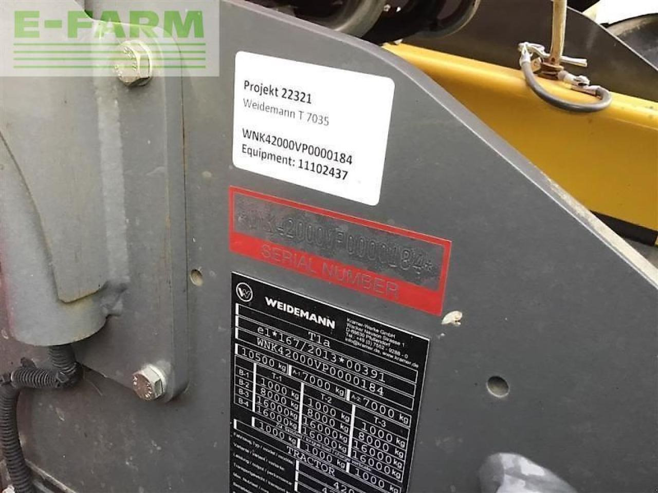 Empilhador telescópico Weidemann teleskopradla. weidemann t7035: foto 17