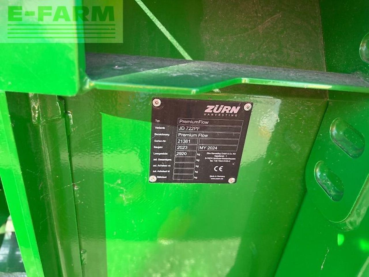Zürn 722pf premiumflow - Acessórios para Colhedora de forragem: foto 5 Zürn 722pf premiumflow - Acessórios para Colhedora de forragem: foto 5