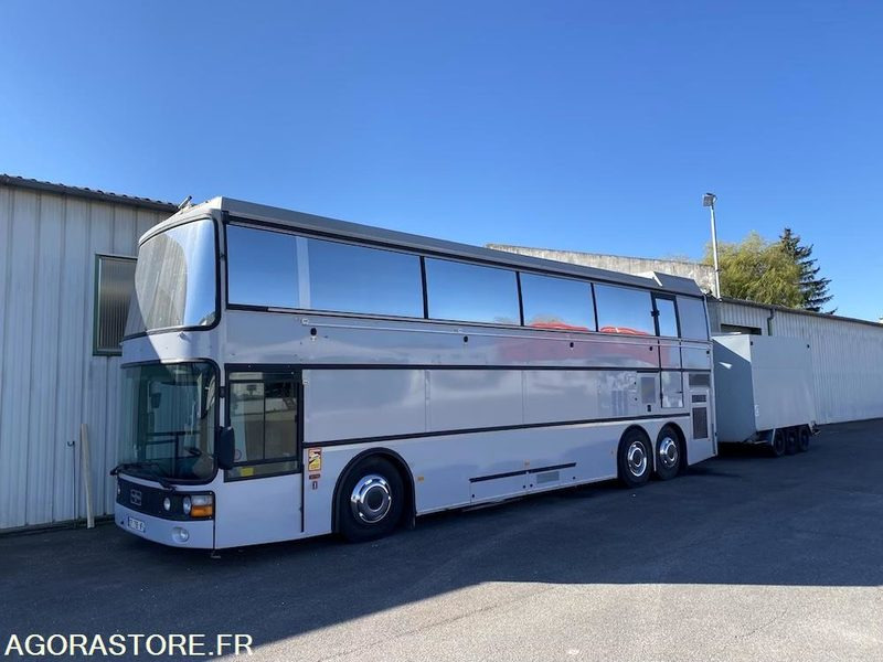 BUS VIP DOUBLE ETAGE MOTORHOMEVIP VANHOOL + REMORQUE + AUVENT DE RECEPTION - Ônibus panorâmico: foto 1 BUS VIP DOUBLE ETAGE MOTORHOMEVIP VANHOOL + REMORQUE + AUVENT DE RECEPTION - Ônibus panorâmico: foto 1
