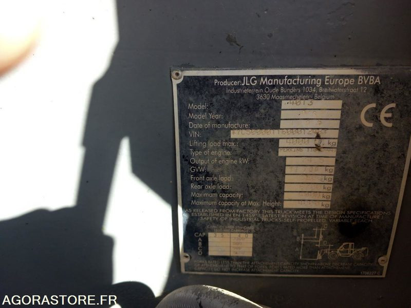 Chariot télescopique JLG 4013 - Empilhador telescópico: foto 5 Chariot télescopique JLG 4013 - Empilhador telescópico: foto 5