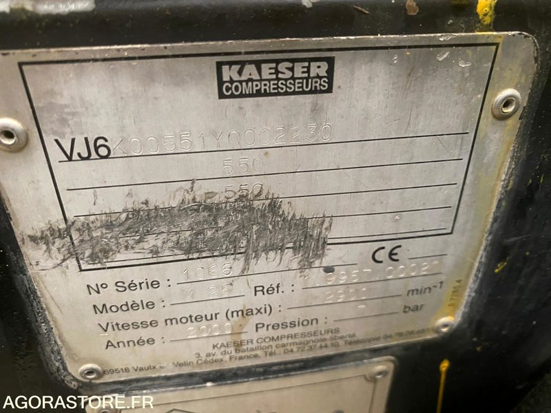 Compresseur KAESER M25 2008 TBE - Compressor de ar: foto 2 Compresseur KAESER M25 2008 TBE - Compressor de ar: foto 2