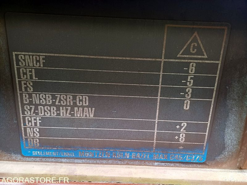 Máquina de outro Wagon plat intermodal type Sggnss – modèle 6432B0-4, 72 pieds - 2003 (ref 1207): foto 13