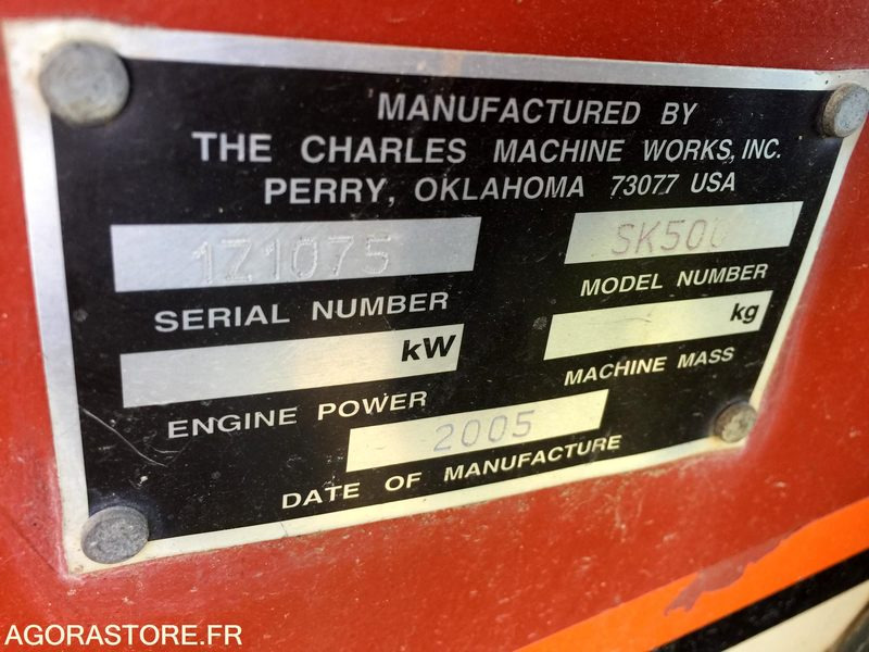 Carregadeira PORTE OUTILS à chenilles DITCH WITCH SK500: foto 7